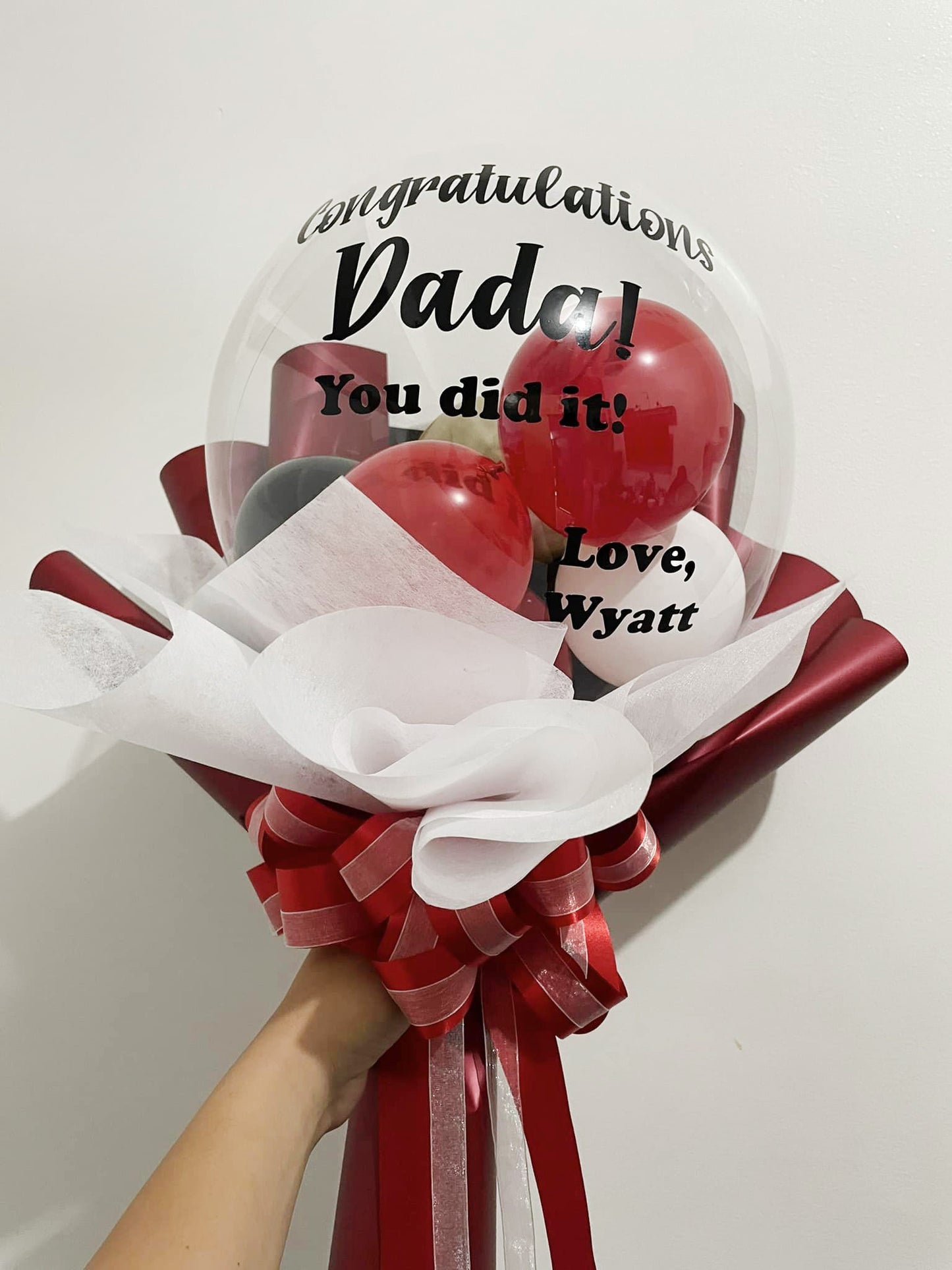 Congrats - Transparent Balloon