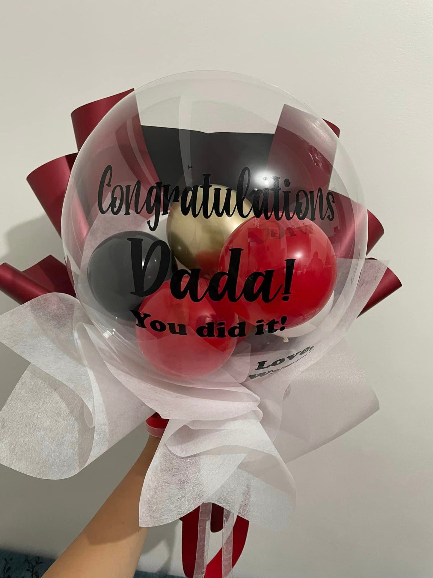 Congrats - Transparent Balloon