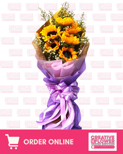 SUNFLOWER - PURPLE ROYALTY (6 Stems)