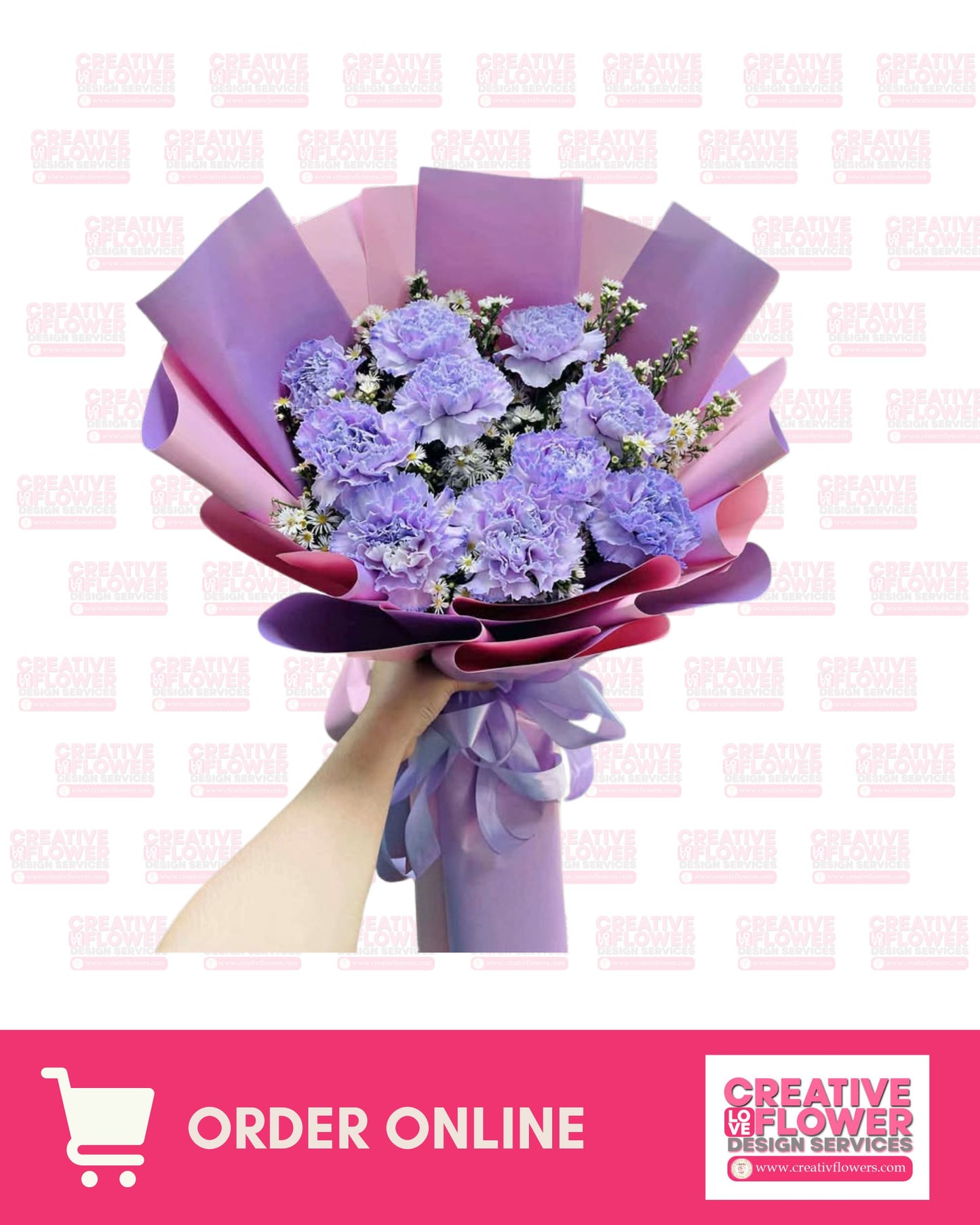 Carnation - Purple creamy