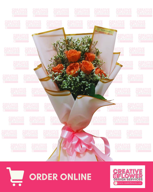 6 Stems Coral Elipse