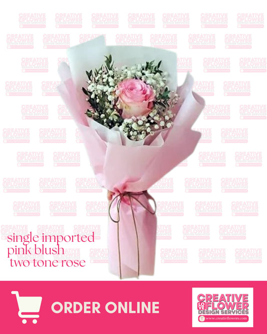 1-  Stem imported Pink blushy