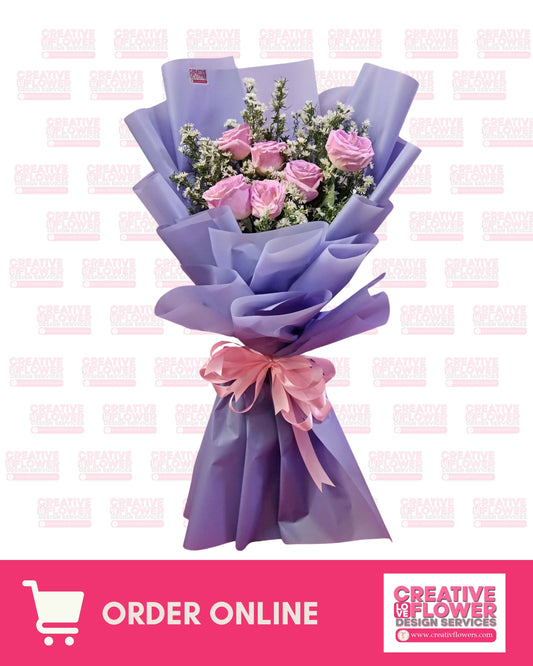 6 Stems Lilac and Fancy