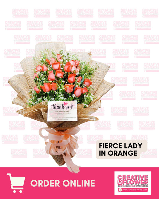 2 dozen - Fierce Lady in Orange