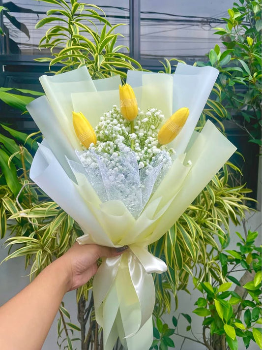 Tulips - yellow warm hug