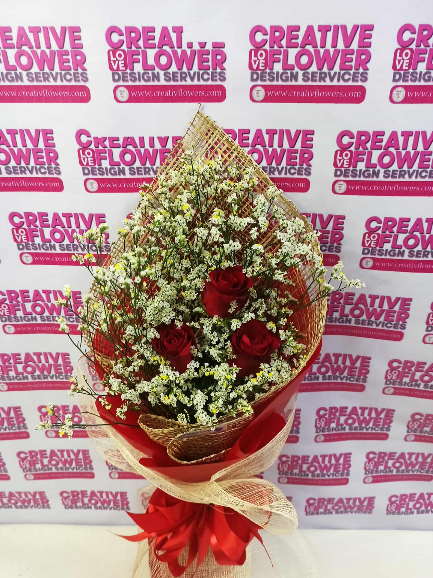 3 stems of Roses