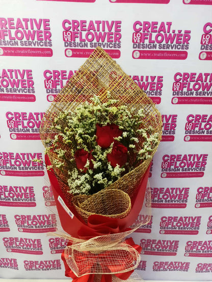 3 stems of Roses