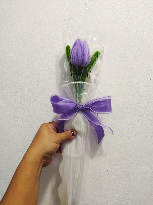 Handmade - Purple Single Tulips