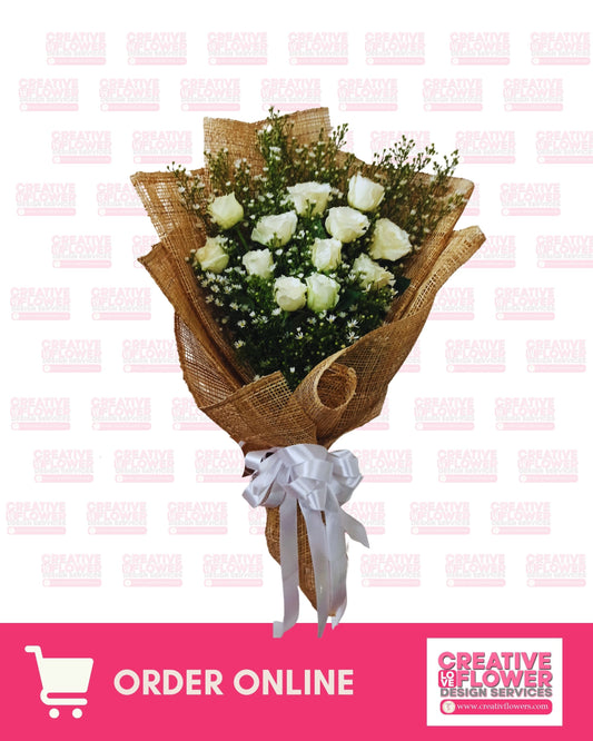 1 dozen - white and natural