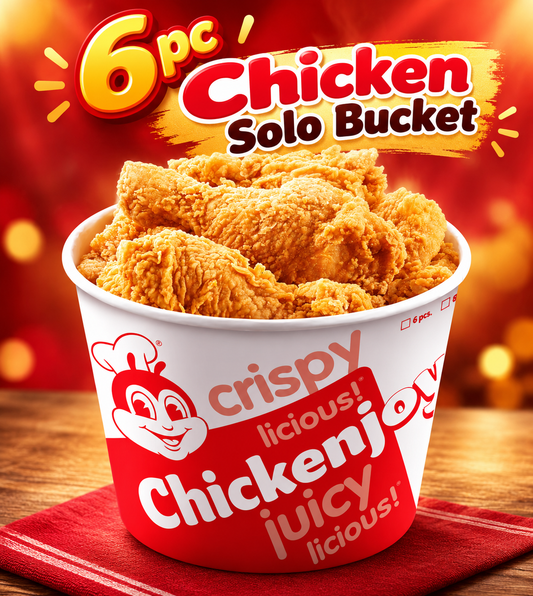 J. Bee - 6 pcs Chicken joy solo (Bucket)