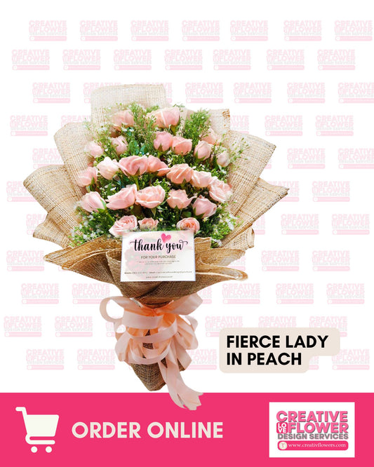 2 dozen - Fierece Lady in Peach