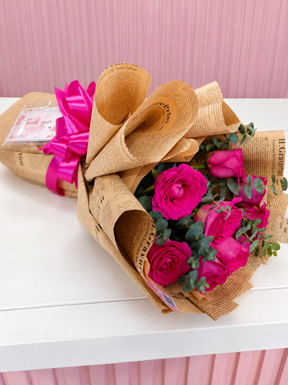 8 Stems- Fuchsia imported