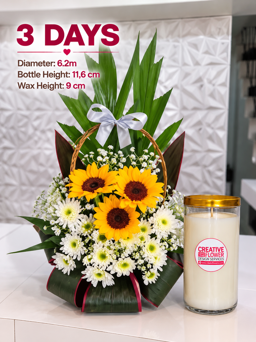 UNDAS - SUNFLOWER W/ CANDLE 2