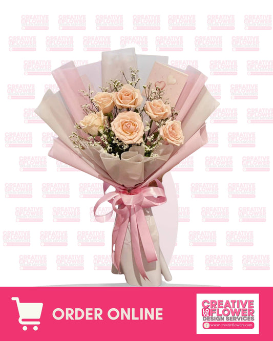 6 Stems Light Peachy