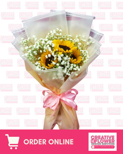 SUNFLOWER - SWEET CHICKY (3 stems)