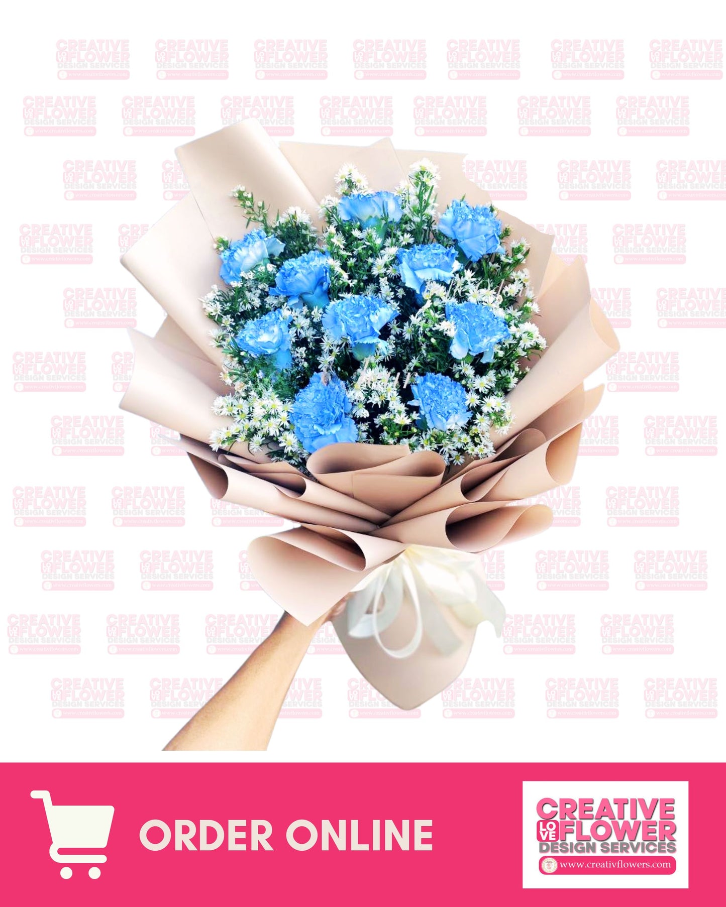Carnation - 10 skyblue of happiness