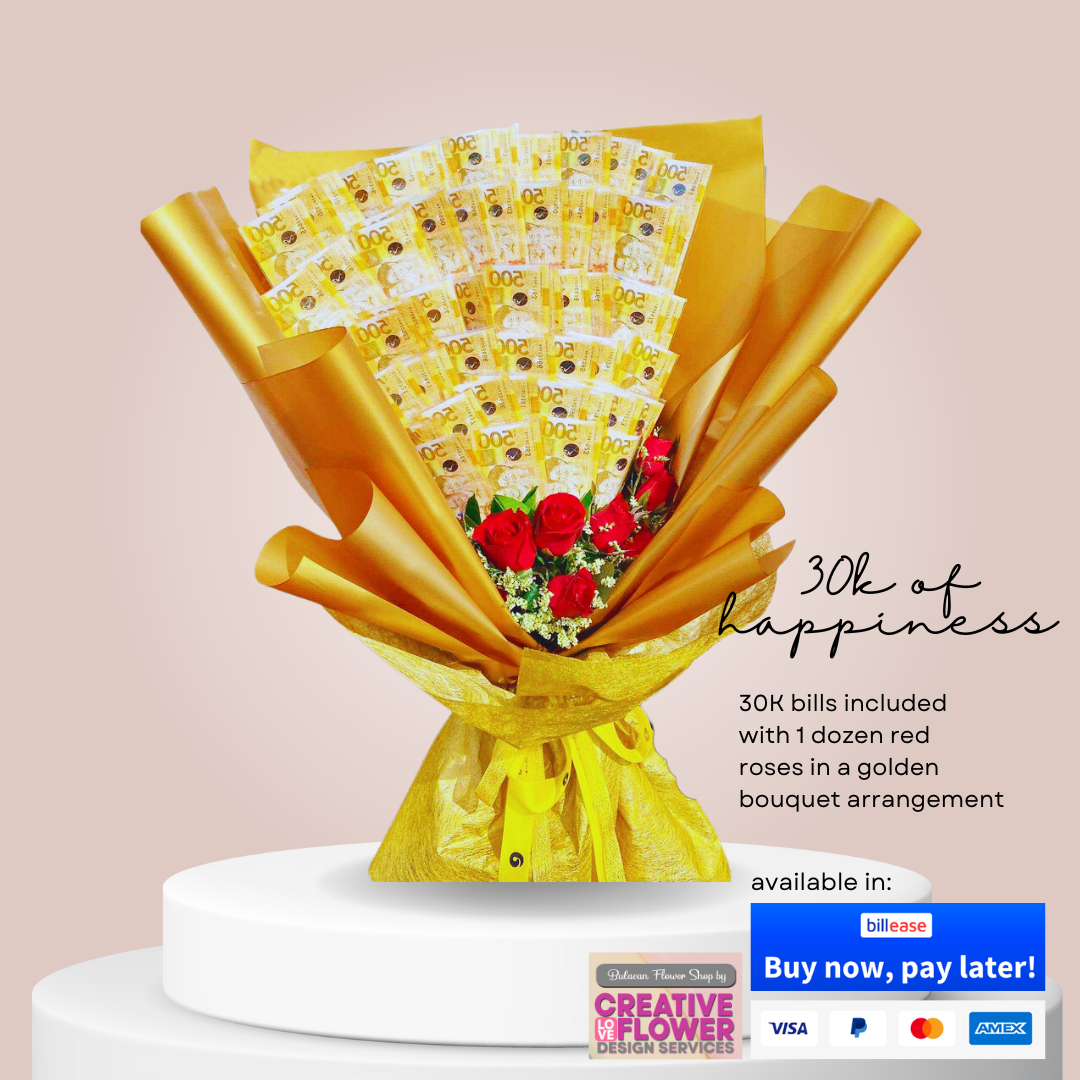 MONEY BOUQUET - GOLDEN HAPPINESS (30K)