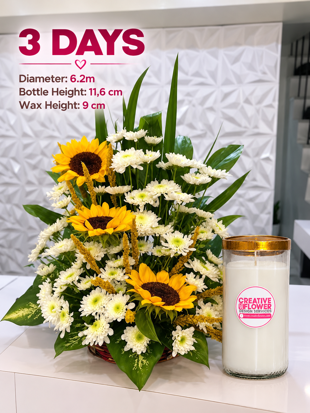 UNDAS - SUNFLOWER W/ CANDLE 1