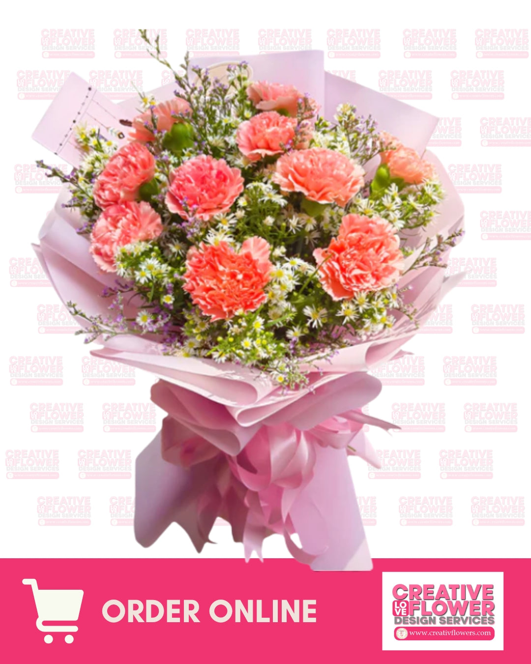 10 Coral Carnation in love