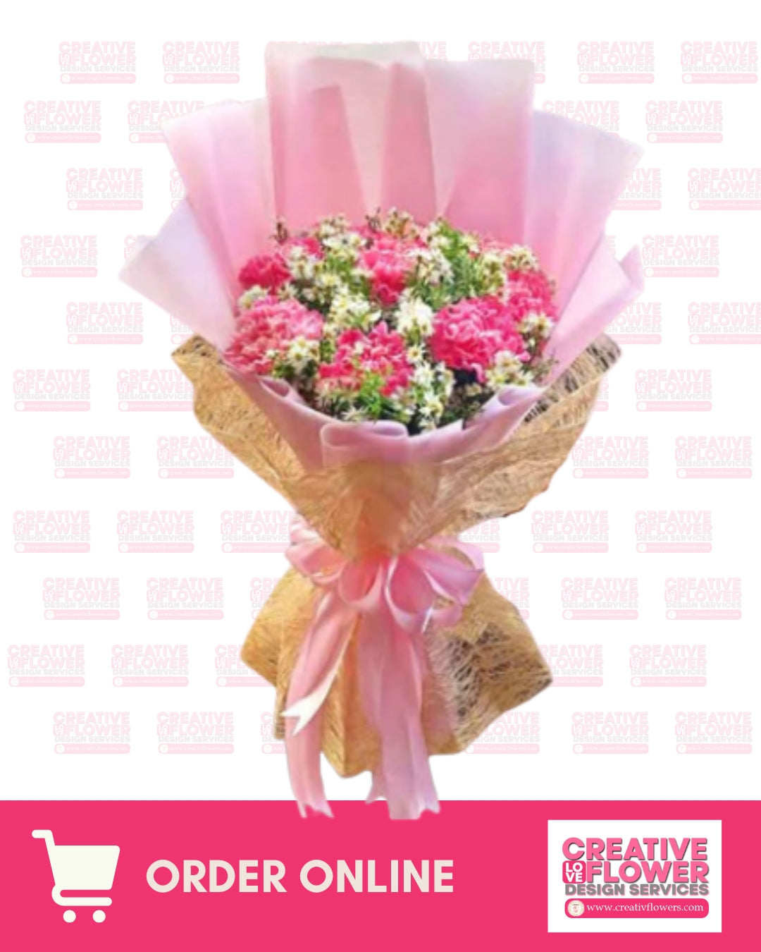 Carnation on blush