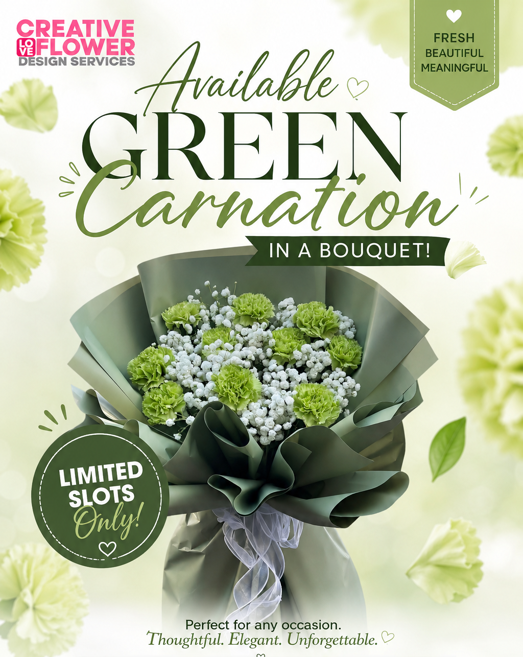 Carnation - Green Everly