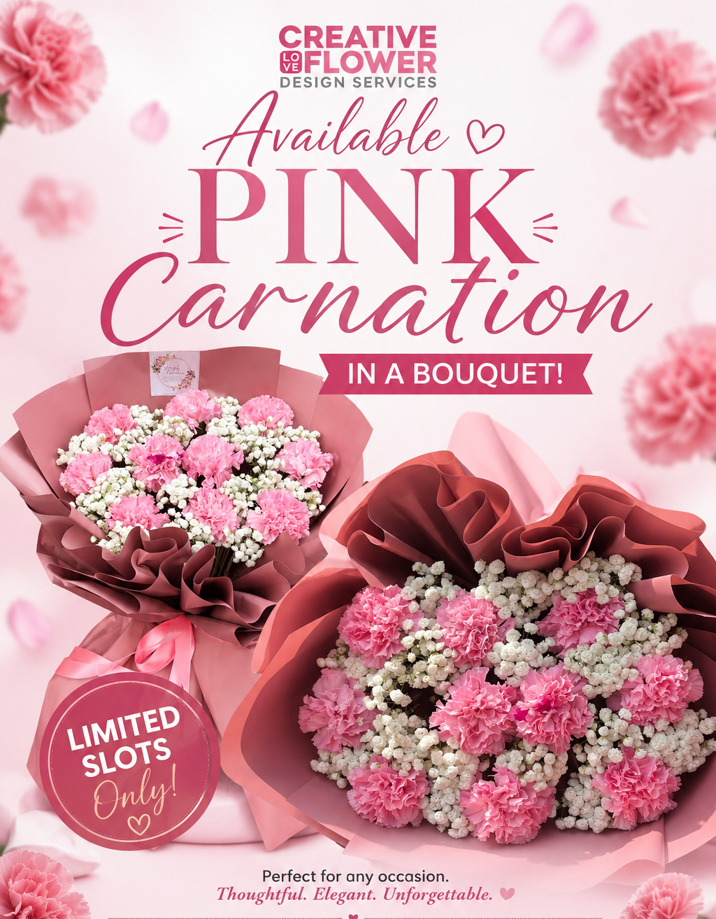 Carnations - Pink senerade