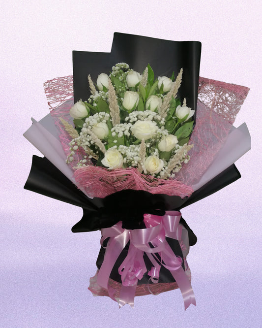 Classic White Roses