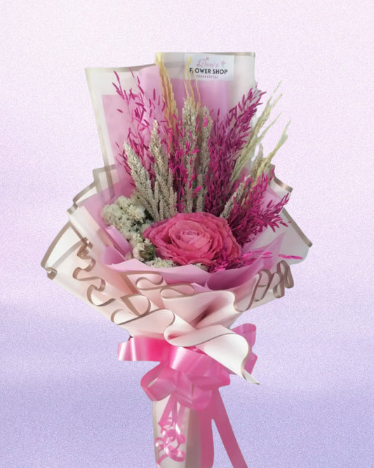 Blush Forever - dried pink fossilized flower