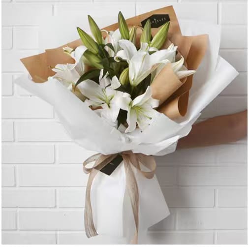 White Lilies Bouquet