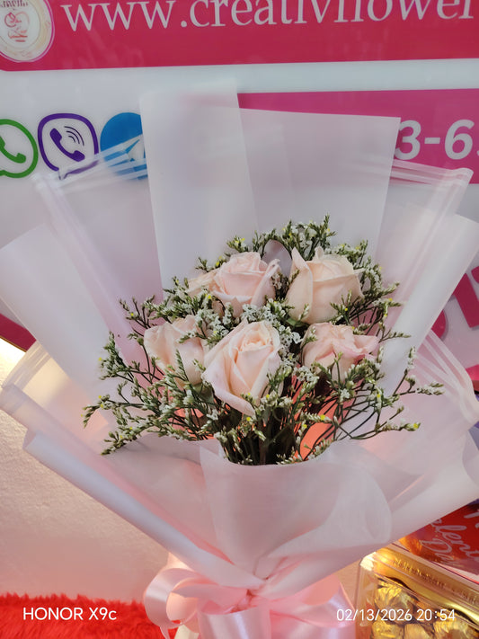 6 Stems Pinky Splushy