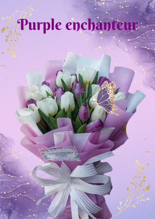 18 tulips - Purple Enchanteur