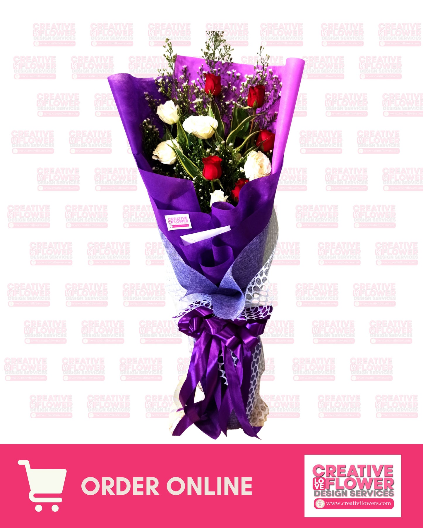 1 dozen - Purple and Mix