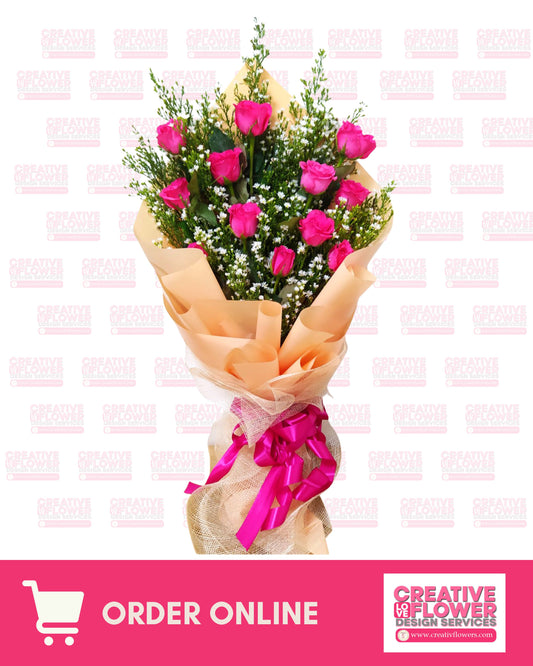 1 dozen Peach and Pinkperfect