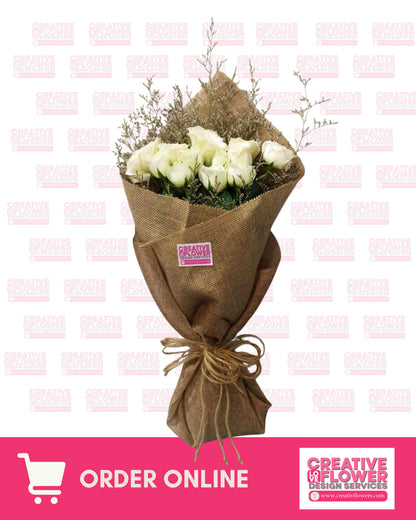 1 dozen White Cecilia