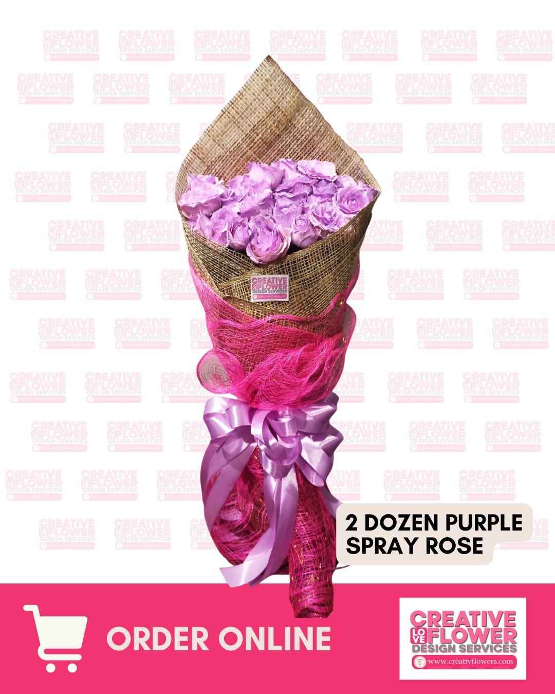 2 dozen - Purple spray simplicity