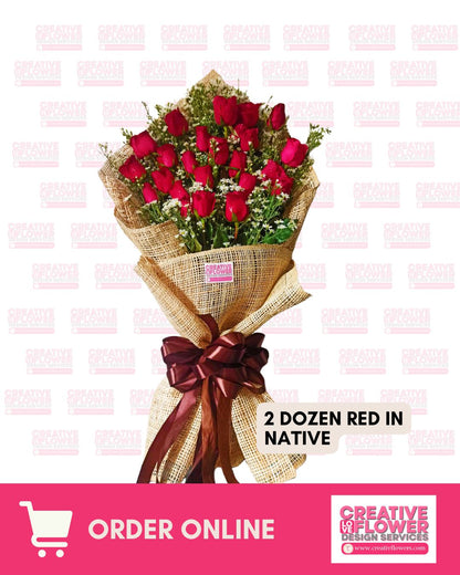 Val - 2 dozen Natural Burlap