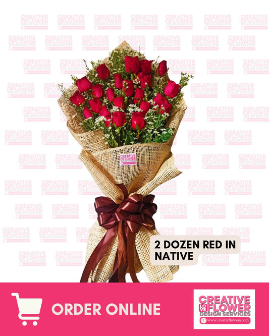 Val - 2 dozen Natural Burlap