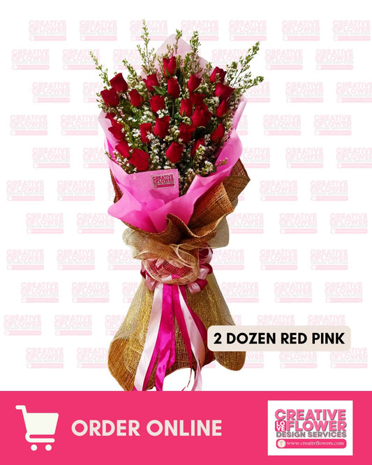 2 dozen - Pink Perfection