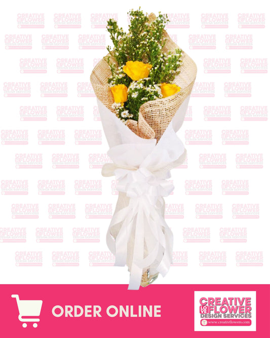 3 Stems Yellow Warmy in Native