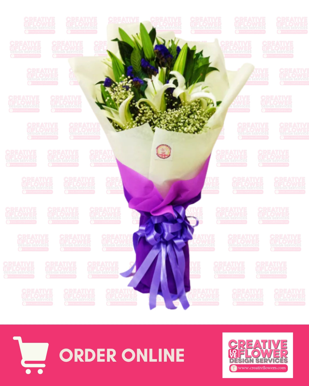 White Lily “For You” Bouquet