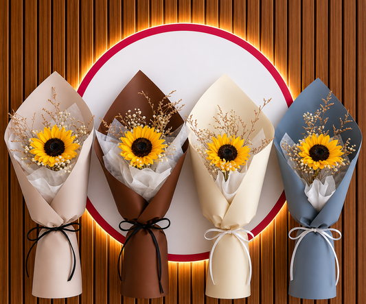 SUNFLOWER - SIMPLE ELEGANT (choose wrapper)