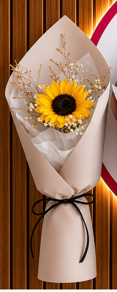 SUNFLOWER - SIMPLE ELEGANT (choose wrapper)