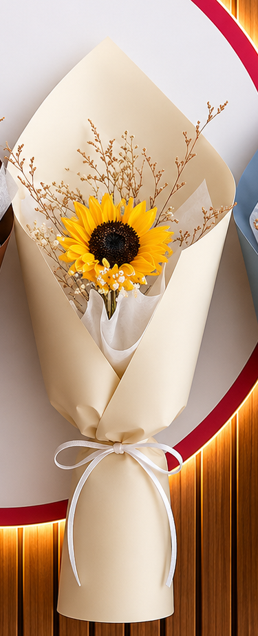 SUNFLOWER - SIMPLE ELEGANT (choose wrapper)