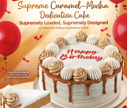 Supreme Caramel Mocha Dedication Cake