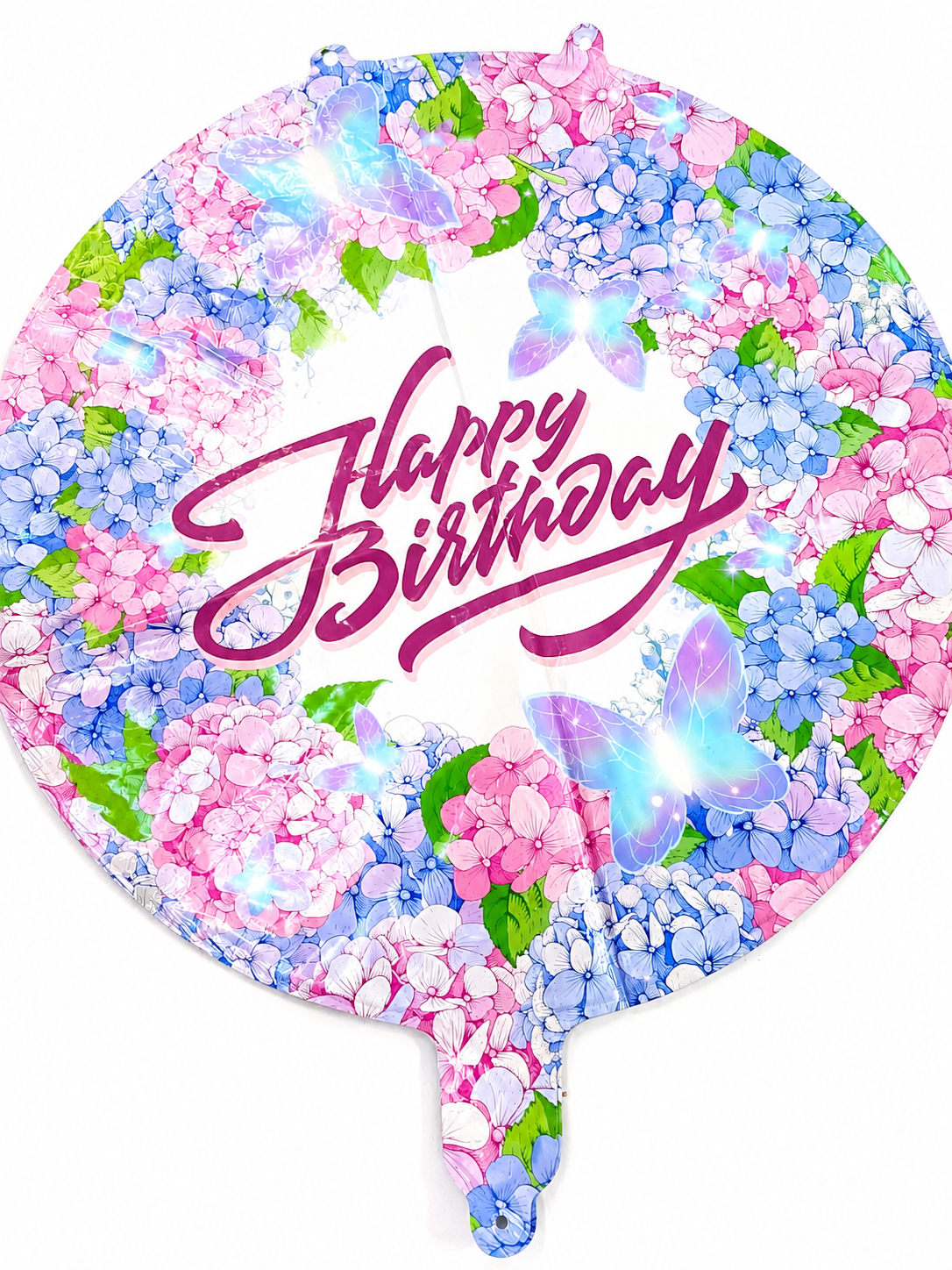 Happy Birthday Flower Foil Balloon