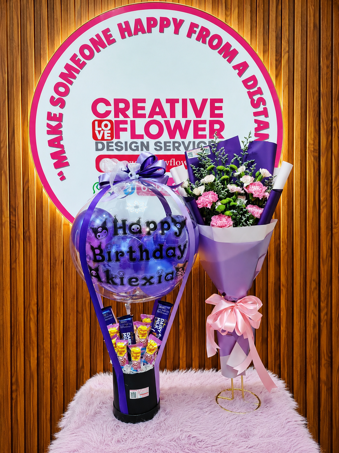 Box of blooms - Birthday Kuromi Inspired