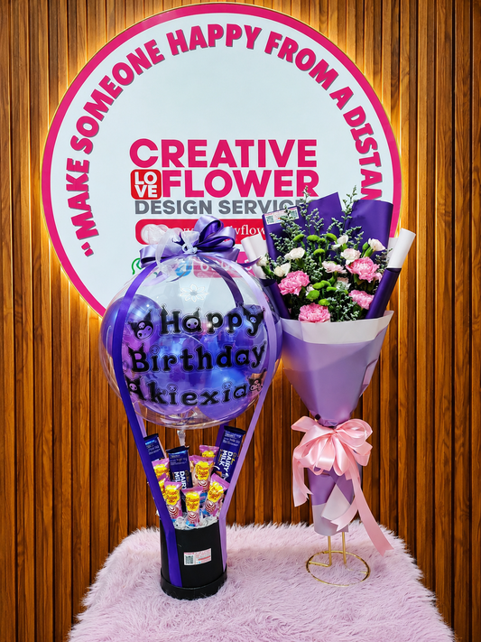 Box of blooms - Birthday Kuromi Inspired