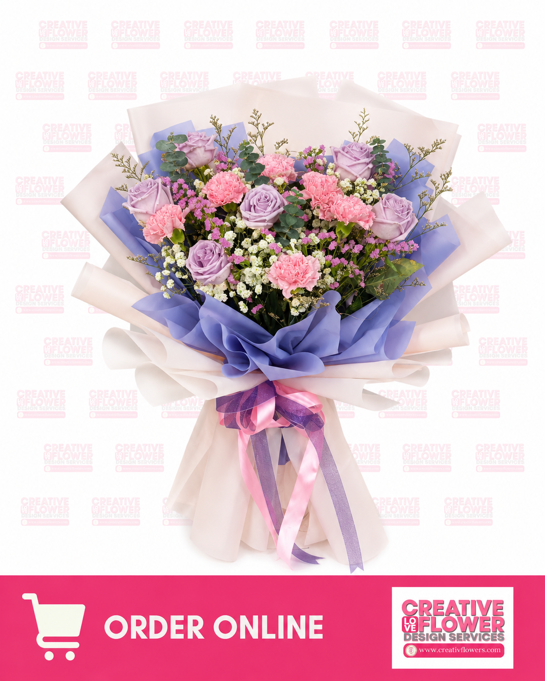 Carnations mix of love