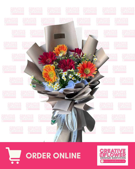 Daisy - Autumn Flame Bouquet