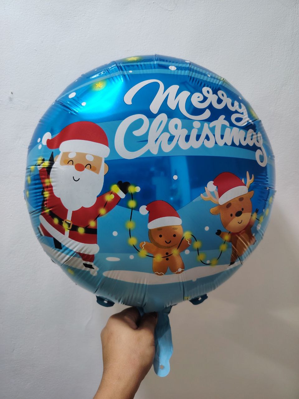 Christmas Balloon 4 Blue